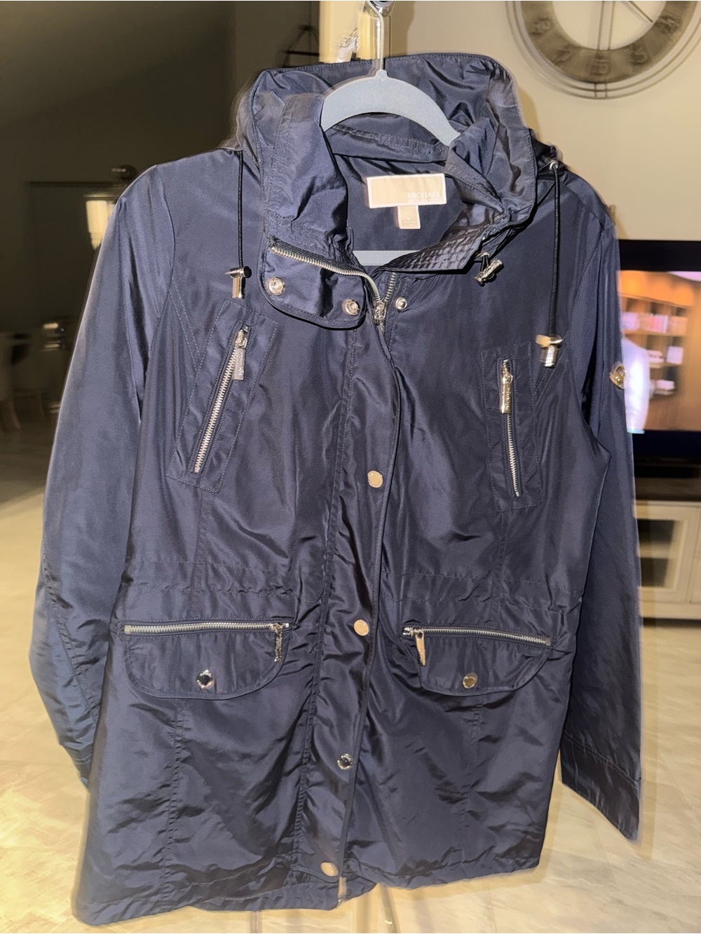 MICHAEL Michael Kors Navy Rain Jacket
